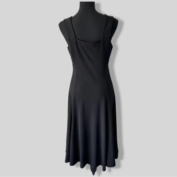 Papa Black Sleeveless Fit and Flare Jersey Dress - Picture 3 of 15